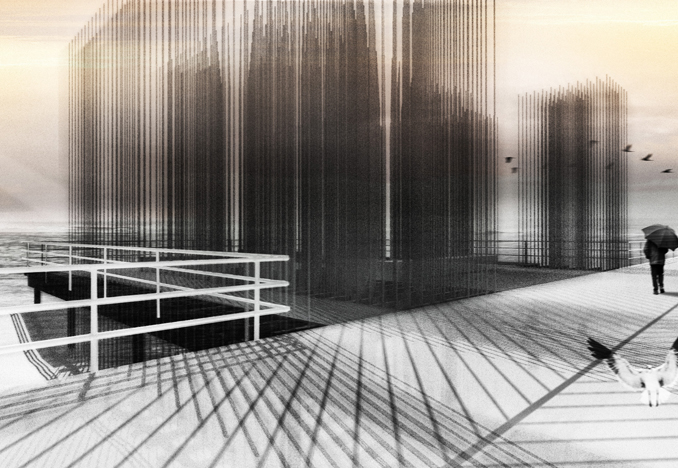 Proposal for Atlantic City Holocaust Memorial<br>Rendering
