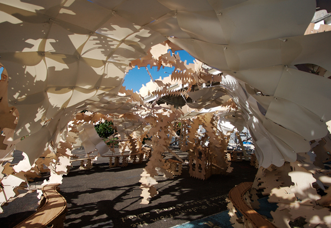 Solar Pavilion 2, Stuyvesant Cove Park, NYC, 2007<br>Photograph by Keith Sirchio